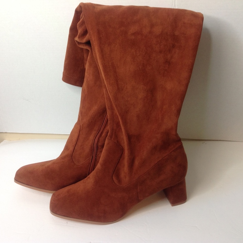 Fashion to Figure Brown Suede Boots Plus